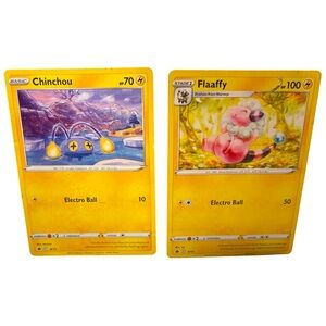 Pokémon Chinchou & Flaaffy Trading Cards/McDonald’s 2022 (2 Cards) Electro Ball